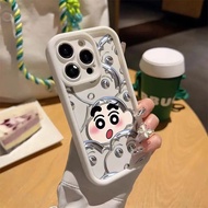 Cute Crayon Shin-Chan Pajamas Cartoon Couple Phone Case Shock-resistant Soft Case Suitable for iPhone 7 8 Plus XS
