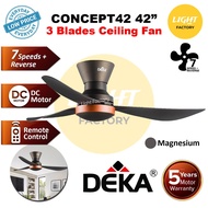 🔥NEW🔥DEKA CONCEPT MINI Fan 34" 42" 22" Baby Fan 14 Speed Remote Control Ceiling Fan with Light DC Mo