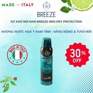 KHUYẾN MÃI 30% Xịt khử mùi nam hương nước hoa Spray Deodorant Breeze Men Dry Protection 150ml