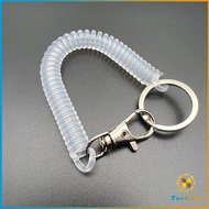 TookJai พวงกุญแจเชือกยางยืดหลากสี แบบยืดหดได้ Coil Springs Keychain