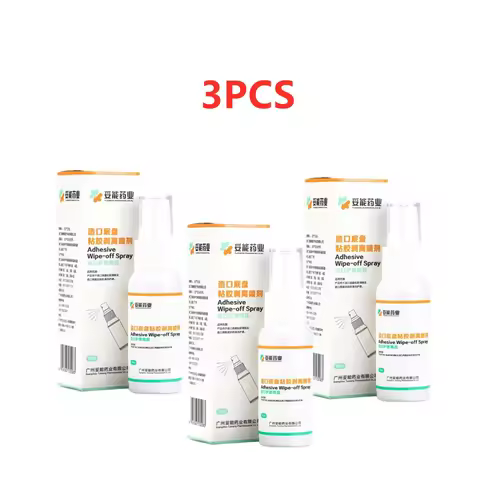 3PCS 30ML Colostomy Adhesive Wipe-Off Spray Medical Adhesive Remover Ostomy Bag Care Products