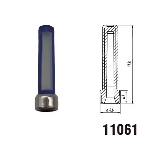 100 PCS Fuel Injector Kits 4.6*4.6*17.8mm 6.5 Pressure Regulating Valve Stainless steel Filter Blue 