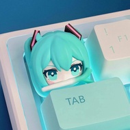 New Hatsune Miku Keycap FufuVOCALOID 2D Cartoon Resin Keycap Personalized Three-dimensional Key