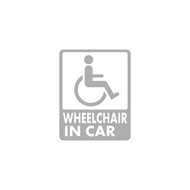 輪椅貼紙 身障標誌 年長者 殘障人士 友善標誌 福祉車 反光貼紙