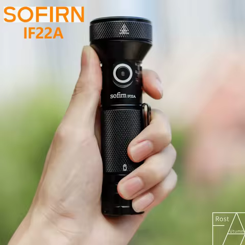 Sofirn IF22A TIR Optics 2100lm LED Flashlight Rechargeable 21700 USB C Powerful EDC Light Torch Outd