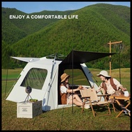 Outdoor Camping Tent 4/6/8 Person Waterproof Fully Automatic Tent Pop Up Anti-UV Beach Tent