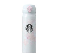 Starbucks 日本星巴克 櫻花系列第一彈 不繡鋼櫻花粉 淡藍保溫瓶 500ml