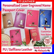 High Quality | ⚒DIY Personalized Passport Cover With Name And Charm⚒