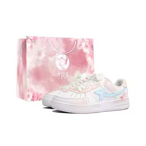 XTEP Skate Shoes Women's Low Top Pink/Blue