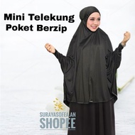 mini telekung travel poket berzip / mini telekung umrah haji