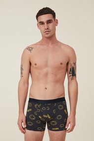 Cotton On Men - Nirvana Mens Trunks - Lcn mt washed black/nirvana smiley