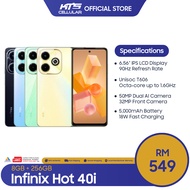 Infinix Hot 40i (8GB+256GB) Smartphone - Original 1 Year Warranty by Infinix Malaysia