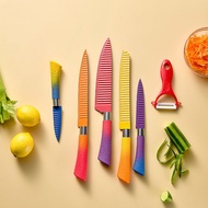 Chroma Utility Kitchen Knife Set of 6 / Pisau Dapur Set Cantik Unik