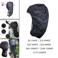 [Menolana] Outboard Motor Cover Oxford Cloth Boat Motor Cover with Adjustable Strap Engine Hood Cove