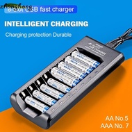 ZHANGHONG Battery Charger Rechargeable 4/8 Slots Unniversal Fast Charging