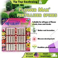 THAILAND FERTILIZER SPIKES "FLOWER MAX " FOR FLOWERS TRESS SHRUBS BAJA BUNGA N-P-K 10-30-9