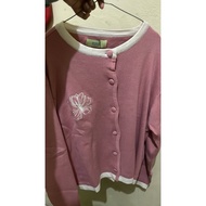 BWBYAZ STAPLE EASE - Terra Bloomy Knit Cardigan - PETAL SAND Sweatshirt