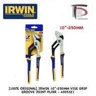 [100% ORIGINAL] IRWIN 10”-250MM VISE GRIP GROOVE JOINT PLIER - 4935321