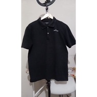 KATUN GANTUNGAN Cotton collar t-shirt POLO solid black ROMANTIC PIRATES X STONE ISLAND second hand O