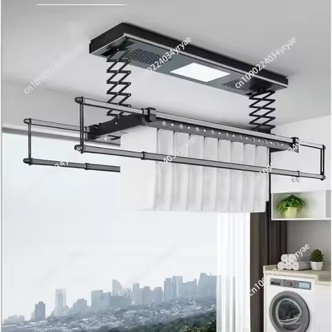 Telescopic Clothes Dryer Electric Clothes Hanger Intelligent Remote Control Lifting Household Clothe