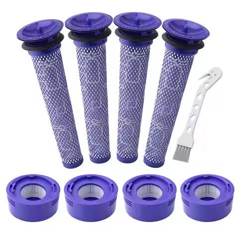 Fit for V8 Filter Replacement for Dyson V8 Animal V8 Absolute V8 Motorhead SV10 V7 Animal Fluffy Cor