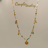COUPLE JEWELRY สร้อยคอจี้Evil eye หินแท้ Evil eye&Star collection