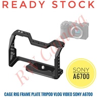 Cage sony A6700 Rig Camera Hand Grip Bracket Video Frame Plate