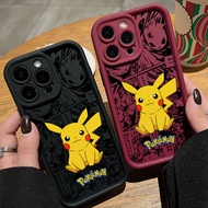 Cute Pikachu Monster Comic Casing for for Infinix Smart 10 9 8 7 Hot 50 Note 40 30 20 Play Itel RS4 