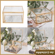 [Toolroom] Vintage storage glass jewelry holder memory sake display 13x3x7.5cm Clear 13x13x7.5cm