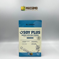 有机豆奶粉 (低糖) Biogreen O'Soy Plus (Low Cane Sugar) Organic Soya Milk Powder Sachet Box (HALAL) 11's x 3