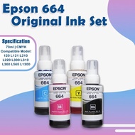 【𝐑𝐞𝐚𝐝𝐲 𝐒𝐭𝐨𝐜𝐤】EPSON 664 T664 INK BLACK/C/M/Y for Printer L220 / L210 /L101/L111/L130//L313/L360