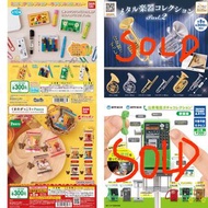 全新正版 櫻花牌顏色筆 樂器collection pasco 麵包 熊 ntt東日本電話亭 扭蛋 微縮 rement re ment