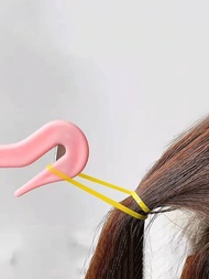 1ชิ้น เครื่องมือถอดยางรัดผม สีชมพู ง่ายและสะดวก ไม่ทำให้เส้นผมเสียหาย เครื่องมือถอดยางยืดแบบใช้ครั้ง