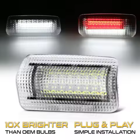 2x LED Door Courtesy Light For Lexus IS250 IS300 RX300 GS300 RX350 IS200 RX330 ES350 RX400H LX470 LS