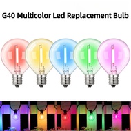 25/15Pcs G40 LED Colored Light Bulb E12 Led Bulb 220V Waterproof Outdoor Indoor Decorative LED Light