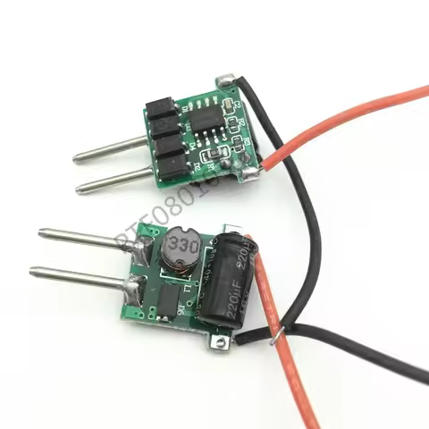 20 PCS MR16 2pin 12V LED Driver 1-3X3W Low Voltage Transformer 2 Feet 600MA Constant Current 3W 9W H