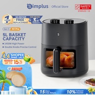 Simplus 13-in-1 Air Fryer | 5L | Fry, Grill, Bake...++ | Up to 90% Less Fat | Knob Control | Visible