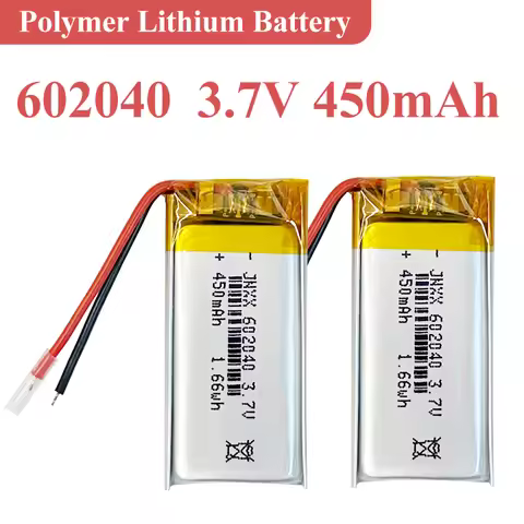 602040 3.7V 450mAh Lithium Polymer li-ion Rechargeable Battery For GPS MP3 MP4 MP5 Car DVR Tachograp