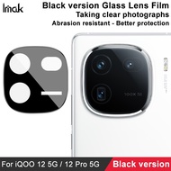 iMak Black Border Camera Lens Film Vivo IQOO 12 Pro 5G HD Tempered Glass IQOO12 5G Screen Protector 