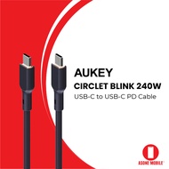 Aukey Circlet Blink 240W Silicone USB C to USB C Cable PD Cable - CB-SCC241