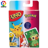 Mattel UNO Games Pokemon Sword &amp; Shield Card Game Family Funny Entertainment Board Game Poker Cards Game
