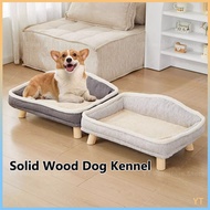 Solid wood dog kennel dog bed  cat bed  dog bed washable  human dog bed  cat bedside bed all-season 