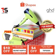 Limited Edition! GHD Helios Professional Hair Dryer In Cyber Lime - 1 Year Warranty (FREE Contoured 