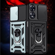 For OPPO A78 A98 5G Oppoa78 CPH2483 CPH2565 Phone Case Shockproof Armor Ring Bracket Casing hp OPO A