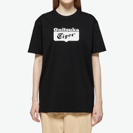 Onitsuka Tiger Onitsuka Tiger Unisex Casual Top Black White Short-Sleeved T-Shirt