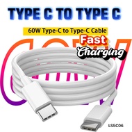 1m C Cable Fast Charging Type C To Type C Cable 60W PD USB C To USB C Cable QC 4.0 Quick Charge USB-