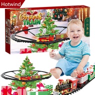Set Christmas Ornament Train Animated Christmas Train Hanging Electric Train Set Steam and Light Exp