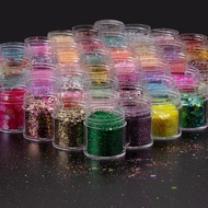 Xicai DIY Crystal Epoxy Sequins Glitter Powder Mixed Sequins Gradient Colorful Sequins Manicure Fill