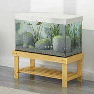 QM🏅Simple Combination Aquarium Base Simple Fish Tank Shelf Base Bamboo Multi-Layer Table Storage Aquarium Base Cabinet F