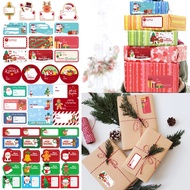 12 Sheets Merry Christmas Decorative Stickers for Presents Wrapping Christmas Gift Name Tag Stickers DIY Xmas Sticker Label